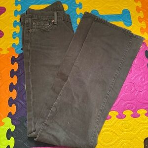 7 For All Mankind Women's Brown Boot Cut Jeans